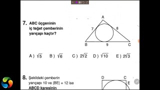 ÇEMBER VE DAİRE TEST 3